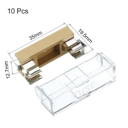 uxcell 10pcs 250V 10A Dual Terminals 6 x 30mm Fuse PCB Panel Mount Holder Case in Saudi Arabia