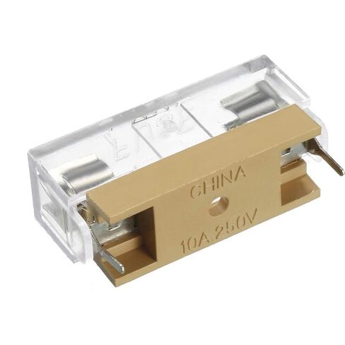uxcell 10pcs 250V 10A Dual Terminals 6 x 30mm Fuse PCB Panel Mount Holder Case in Saudi Arabia