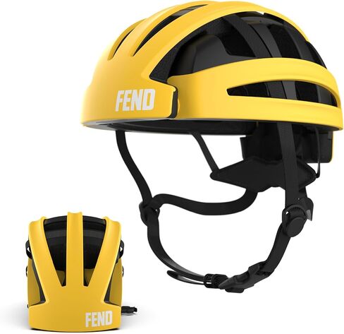 FEND One Foldable Bike Helmet – Patented Smart-Fold 50% Compact Design, Award-Winning Safety CPSC/EN1078 Certified, for Adults, Commuters, E-Bikes, Scooters in Saudi Arabia