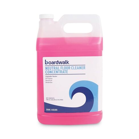Boardwalk Neutral Floor Cleaner Concentrate, Lemon Scent, 1 gal Bottle, 4/Carton in Saudi Arabia