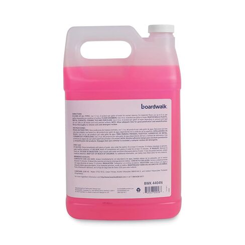 Boardwalk Neutral Floor Cleaner Concentrate, Lemon Scent, 1 gal Bottle, 4/Carton in Saudi Arabia