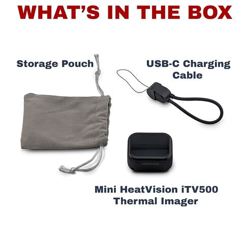 SKYRC Mini HeatVision iTV500 Pocket Thermal Imager - 32x24 FIR, 1.83" Touchscreen, Adjustable Emissivity, USB-C Rechargeable, -20°C to 300°C, ±2°C Accuracy, 8 FPS, 55x35° FOV (SK-500047) in Kuwait