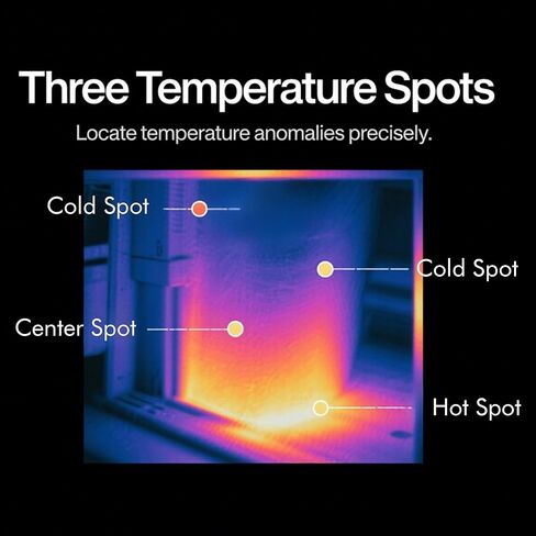 كاميرا التصوير الحراري بدقة فائقة 240 × 240، عمر البطارية 15 ساعة، دقة الأشعة تحت الحمراء 128 × 128، كاميرا بالأشعة تحت الحمراء 25 هرتز، تنبيهات درجة الحرارة العالية/المنخفضة، إيقاف التشغيل التلقائي، -4 درجة فهرنهايت إلى 1022 درجة فهرنهايت، نقل صورة التطب in Kuwait