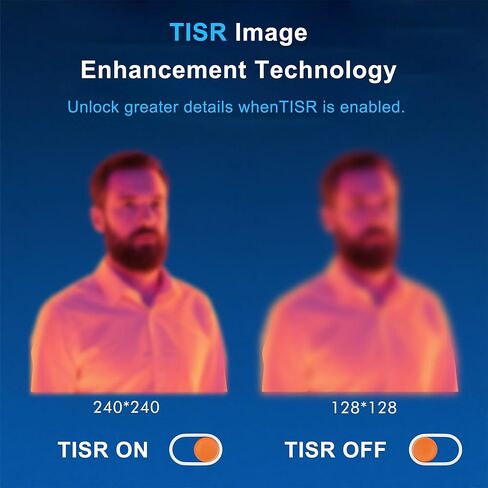 كاميرا التصوير الحراري بدقة فائقة 240 × 240، عمر البطارية 15 ساعة، دقة الأشعة تحت الحمراء 128 × 128، كاميرا بالأشعة تحت الحمراء 25 هرتز، تنبيهات درجة الحرارة العالية/المنخفضة، إيقاف التشغيل التلقائي، -4 درجة فهرنهايت إلى 1022 درجة فهرنهايت، نقل صورة التطب in Kuwait