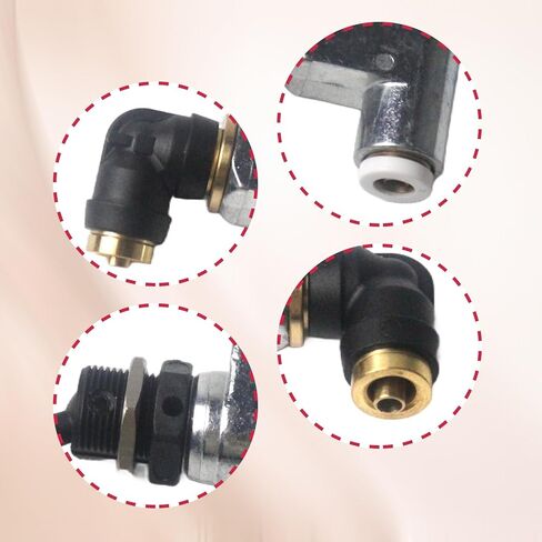 صمام التحكم بالهواء المضغوط بمفتاح تبديل الهواء الكبير مناسب لشاحنة بيتربيلت وتطبيقات التحكم بالهواء المضغوط الصناعية، يحل محل BA14500، توصيل سريع 1/4 بوصة، لمسة نهائية مطلية بالزنك 90 درجة in Kuwait