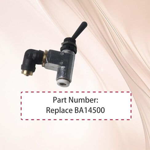 صمام التحكم بالهواء المضغوط بمفتاح تبديل الهواء الكبير مناسب لشاحنة بيتربيلت وتطبيقات التحكم بالهواء المضغوط الصناعية، يحل محل BA14500، توصيل سريع 1/4 بوصة، لمسة نهائية مطلية بالزنك 90 درجة in Kuwait