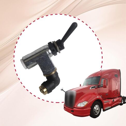 صمام التحكم بالهواء المضغوط بمفتاح تبديل الهواء الكبير مناسب لشاحنة بيتربيلت وتطبيقات التحكم بالهواء المضغوط الصناعية، يحل محل BA14500، توصيل سريع 1/4 بوصة، لمسة نهائية مطلية بالزنك 90 درجة in Kuwait