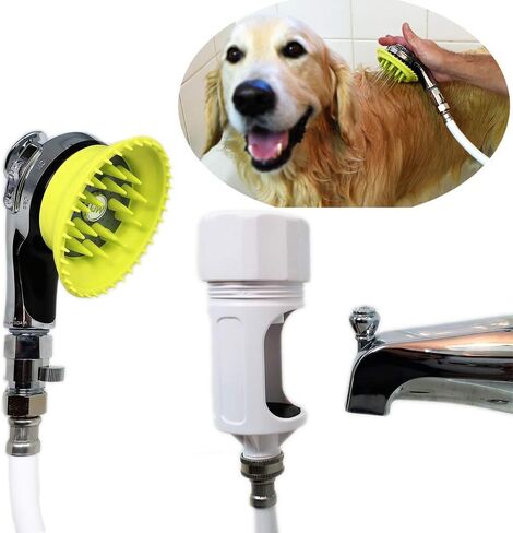 Wondurdog Dog Wash Bathtub Spout Kit, Garden Hose, Pull Up Diverter Only in Saudi Arabia