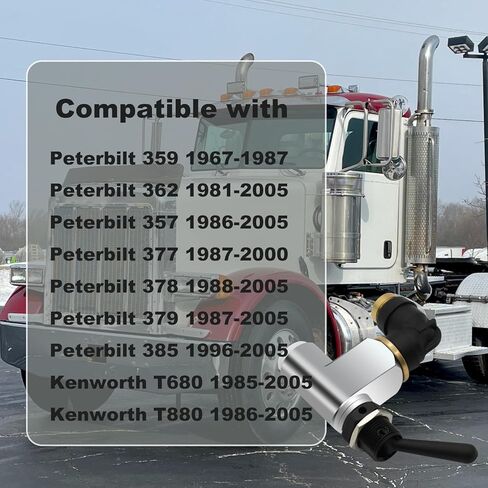 مفتاح صمام التحكم في تبديل الهواء ذاتي القفل متوافق مع Peterbilt 389 2015-2023 Kenworth T680 2016-2022 International LT Series 2017-2024 استبدال # BA14500 in Saudi Arabia