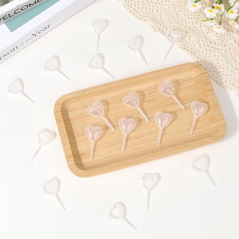 50Pcs Clear Heart Trasfer Pipettes 4ML Plastic Liquid Droppers Transparent for Essential Oil Transfer Science Crafts Painting Chocolate Strawberries Cupcakes Ice Cream in Kuwait