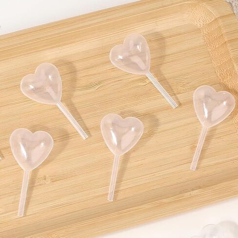 50Pcs Clear Heart Trasfer Pipettes 4ML Plastic Liquid Droppers Transparent for Essential Oil Transfer Science Crafts Painting Chocolate Strawberries Cupcakes Ice Cream in Kuwait