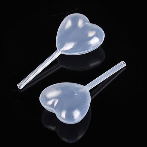 50Pcs Clear Heart Trasfer Pipettes 4ML Plastic Liquid Droppers Transparent for Essential Oil Transfer Science Crafts Painting Chocolate Strawberries Cupcakes Ice Cream in Kuwait