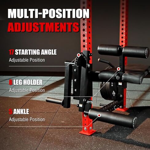 Mikolo Leg Curl and Extension Attachment لمجموعة ملحقات حامل قفص الطاقة مقاس 3 × 3 بوصة، ملحقات الصالة الرياضية المنزلية in Kuwait