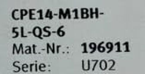 CPE14-M1BH-SL-QS-6 196911 صمام الملف اللولبي للهواء in Saudi Arabia
