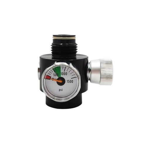 Air CO2 Pneumatic Regulator to 0.825"-14NGO Tank G1/2-14 Cylinder for Pressure Control Input 1500psi,Adjustable 0-200/0-800psi(1500psi Gauge) in Saudi Arabia