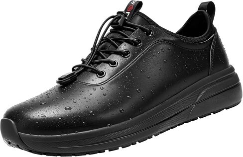 LARNMERN Slip On Work Shoes for Men Waterproof Chef Kitchen Shoes Zapatos de Trabajo Non Slip Restaurant Food Service Footwear in Saudi Arabia
