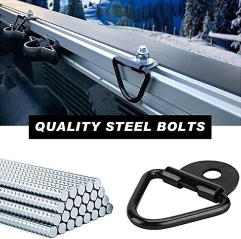 10 Pieces Anchors Black Pull Hook Stainless Steel Lashing for Car Vehicles SUV RV in Kuwait