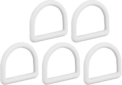 5 Pack D Loop Tie Off Anchors, Heavy Duty Steel Tie Off Hooks, Heavy Duty D Loops with Screws, Plastic Buckles, Portable Heavy Duty Tie Off Hooks, Suitable for Surfing in Saudi Arabia
