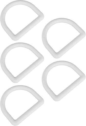 5 Pack D Loop Tie Off Anchors, Heavy Duty Steel Tie Off Hooks, Heavy Duty D Loops with Screws, Plastic Buckles, Portable Heavy Duty Tie Off Hooks, Suitable for Surfing in Saudi Arabia