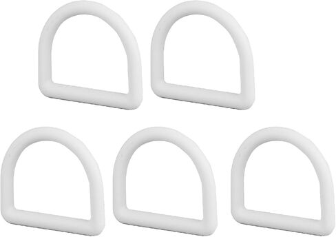5 Pack D Loop Tie Off Anchors, Heavy Duty Steel Tie Off Hooks, Heavy Duty D Loops with Screws, Plastic Buckles, Portable Heavy Duty Tie Off Hooks, Suitable for Surfing in Saudi Arabia