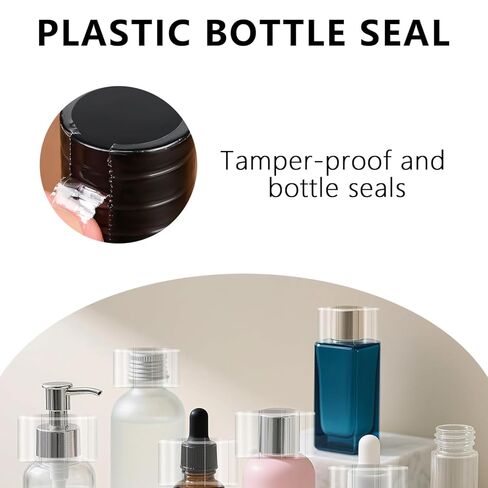 Shrink Wrap for Bottles Shrink Bands for Bottles Shrink Wrap Bottle Seals Shrink Wrap Bands Clear Perforated Heat Shrink Bottle Seals for Essential Oil Bottle Dropper Bottle Test Tube Cap 500Pcs in Kuwait