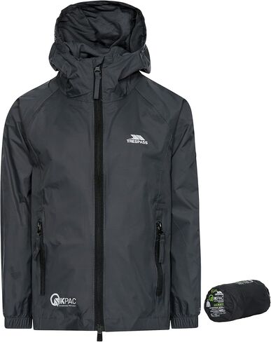 سترة Qikpac للأطفال مقاومة للماء وجيدة التهوية للأولاد والبنات معطف واق من المطر للمدرسة in Kuwait