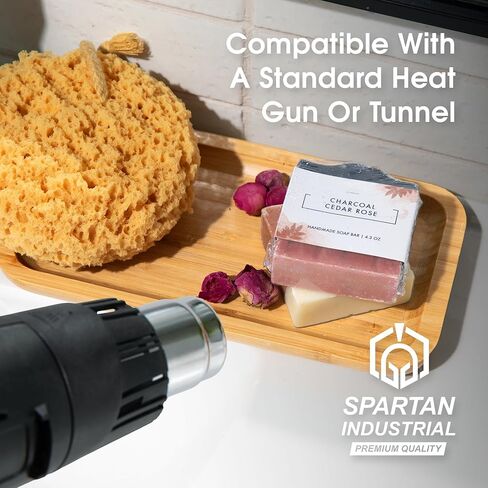 Spartan Industrial - أكياس تغليف قابلة للانكماش كبيرة مقاس 30.48 سم × 45.72 سم - عبوة مكونة من 100 كيس تغليف منكمش للسلال والسلع المصنوعة يدويًا والزجاجات والمزيد in Kuwait