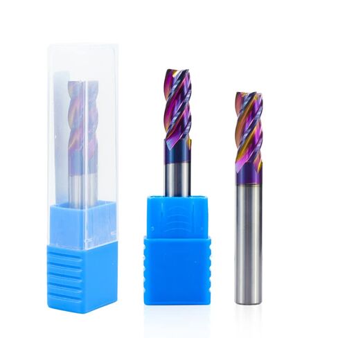 1pcs Carbide End Mill Cutter HRC 65 Spiral Milling Bit 4 Flute 5-12mm Tungsten CNC Machine Router for Aluminum Copper Carbon Steel in Saudi Arabia