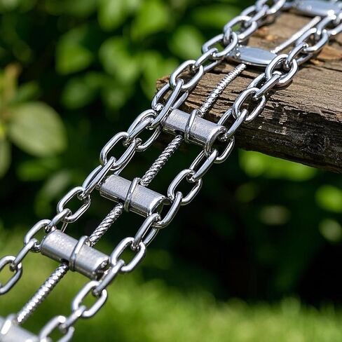 سلسلة لفائف من الفولاذ المقاوم للصدأ 33 قدم × 1/8 بوصة، سلسلة ربط معدنية شديدة التحمل 3 مم، سلسلة مطلية بالزنك لأرجوحة مقطورة الشاحنة، معلقة in Kuwait