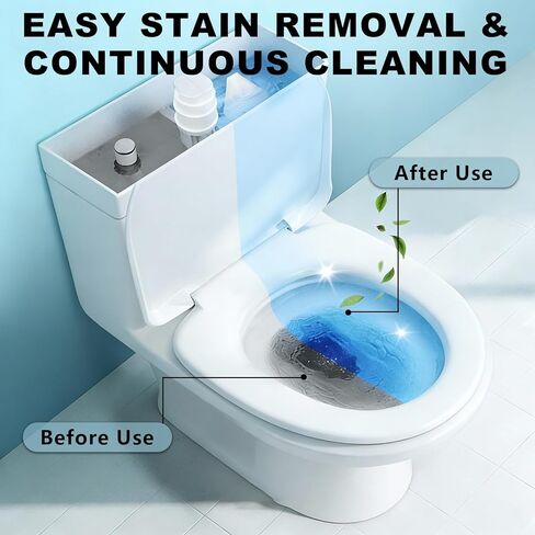 KUNAL Automated Toilet Bowl Cleaner,Clean Pro 10 Year Toilet Cleaner Toilet Bowl Cleaners,Long-Lasting Cleane Fresh Scent,Effectively Improve Hygiene Suitable for Home Bathrooms & Restrooms in Kuwait