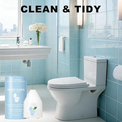 KUNAL Automated Toilet Bowl Cleaner,Clean Pro 10 Year Toilet Cleaner Toilet Bowl Cleaners,Long-Lasting Cleane Fresh Scent,Effectively Improve Hygiene Suitable for Home Bathrooms & Restrooms in Kuwait