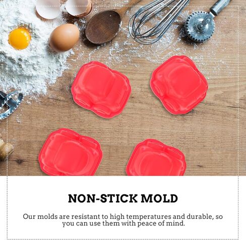 Cabilock 4pcs Car Baking Molds Silicone Cake Fondant Moulds Cartoon Car Shape Kitchen Baking Supply DIY Dessert Mold Home Cake Random Color in Saudi Arabia