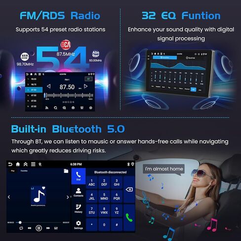 2+64G Android 13 Car Stereo Radio for Mitsubishi Mirage 2012-2022, 9'' HD Touch Screen Compatible with CarPlay Android Auto, AHD Backup Camera, Mirror Link, GPS, WiFi, DSP in Kuwait