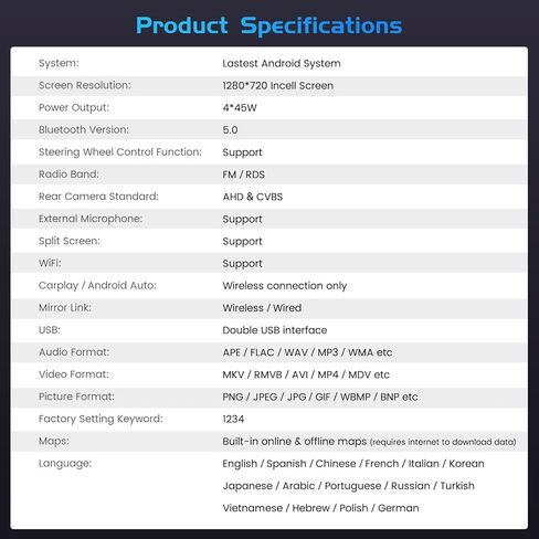 2+64G Android 13 Car Stereo Radio for Mitsubishi Mirage 2012-2022, 9'' HD Touch Screen Compatible with CarPlay Android Auto, AHD Backup Camera, Mirror Link, GPS, WiFi, DSP in Kuwait