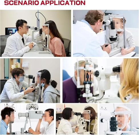 Optical Instrument Chin Rest & Forehead Bracket Set for Auto Refractometer, Eye Exam Equipment, Vision Testing Tools, Adjustable, Durable, Comfortable Support in Saudi Arabia