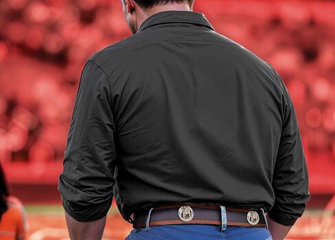 ZEP-PRO Georgia Bulldogs Men's Collegiate Two Tone Leather Belt, Black-Brown, UGA in Saudi Arabia