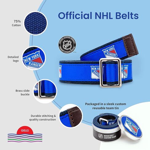 GELLS Philadelphia Flyers NHL Hockey Belt Officially Licensed With Nickel Finished Brass Buckle And Logo Tin in Saudi Arabia