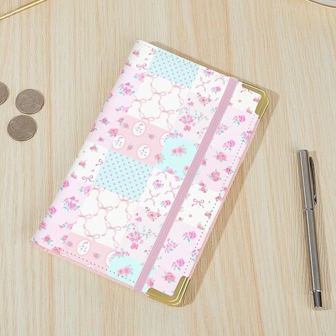 Server Book, Server Books for Waitress with Zipper Pocket, Cute Waitress Book with Pen Holder, PU Leather Serving Books Fit Server Apron, Pink in Saudi Arabia