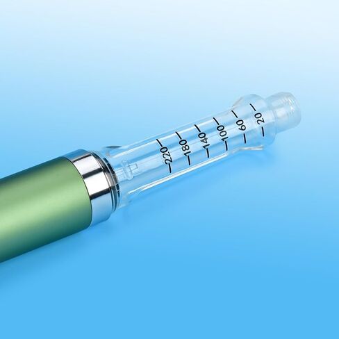 60 Unit Research Reusable Peptide Pen Injector with Protect Case, Clear Scale Design (Green) in Kuwait
