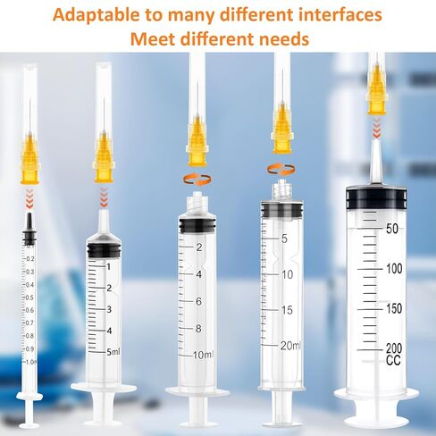 100 Pack 25 Ga 25mm 1IN Disposable Dispensing Needles for Scientific and Industrial Dispensing, Individually Wrapped in Saudi Arabia
