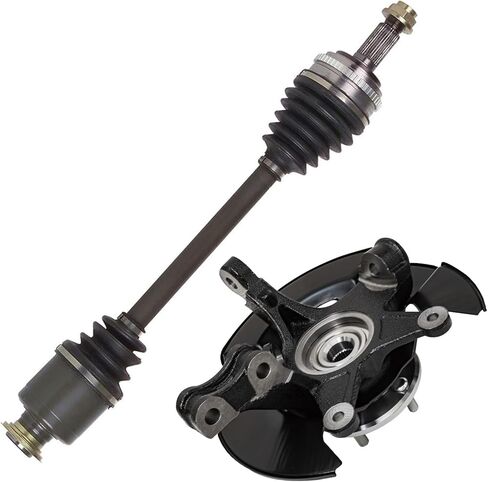 Detroit Axle - 2pc Front CV Axles for 06-10 Hummer H3, 09-10 H3T, 2 CV Axle Shafts Assembly 2006 2007 2008 2009 2010 Replacement in Saudi Arabia