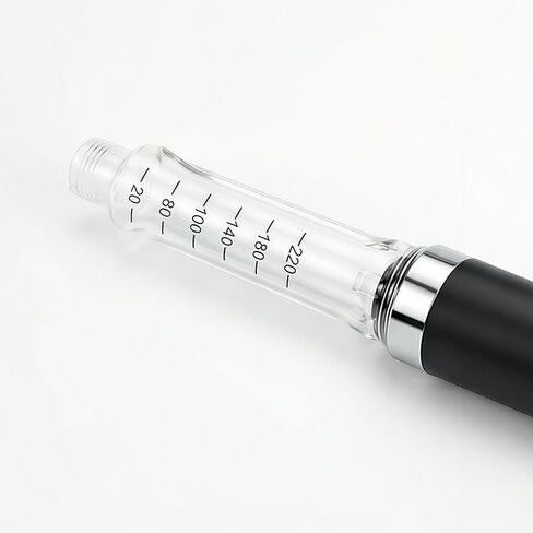 60 Unit Peptide Pen, Reusable Peptide V2 Pens for 3ml Cartridges - Daily Use with Smooth Plunger & Travel Case, Universal Compatibility, Includes 50 Prep Pads, Black in Kuwait