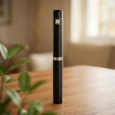 60 Unit Peptide Pen, Reusable Peptide V2 Pens for 3ml Cartridges - Daily Use with Smooth Plunger & Travel Case, Universal Compatibility, Includes 50 Prep Pads, Black in Kuwait