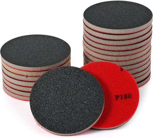 MAXMAN 24pcs Sanding Sponge Set, 3 Inch Foam Sanding Pads, 180-3000 Grit Hand Sander Block, Reusable Wet Dry Sandpaper Block for Wood, Drywall, Metal, Auto Polishing & Curved Surfaces in Saudi Arabia
