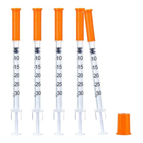 30 Pack 31G-1/4"(6mm) 0.3cc/mL Jeringa Lab Supplies Disposable Liquid Measurement Tool, Individually Wrapped in Kuwait