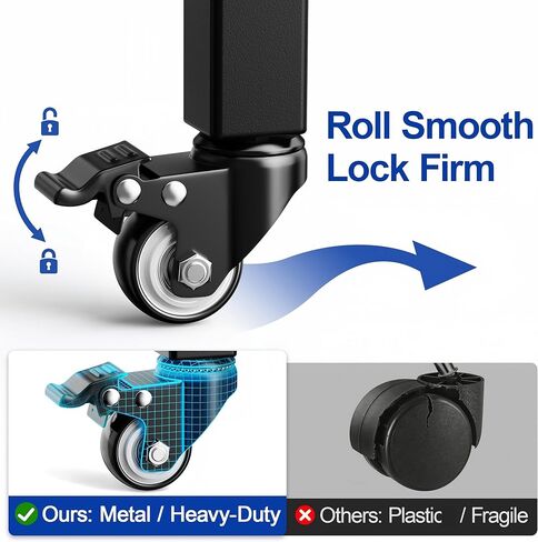Dumbbell Stand Fits For Adjustable Weights Dumbbell Rack With Wheels 500lbs Loading（Rack Only） in Kuwait