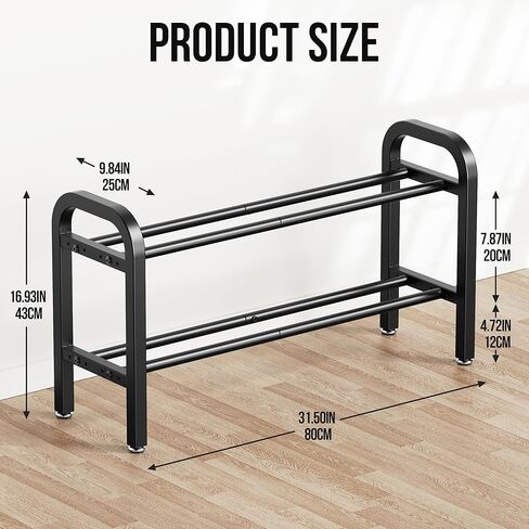 رف دمبل بطبقتين، حامل أثقال لصالة الألعاب الرياضية المنزلية، سعة 300 رطل in Kuwait