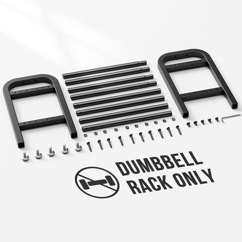 رف دمبل بطبقتين، حامل أثقال لصالة الألعاب الرياضية المنزلية، سعة 300 رطل in Kuwait