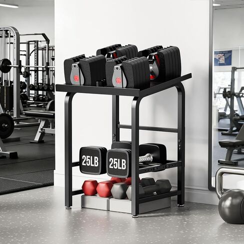 Dumbbell Rack Only Weight Stand For Adjustable Weight 500lbs Load up Heavy Duty for Home Gym（No Dumbbell, Rack Only） in Kuwait