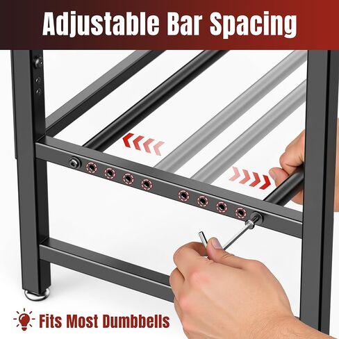 Dumbbell Rack Only Weight Stand For Adjustable Weight 500lbs Load up Heavy Duty for Home Gym（No Dumbbell, Rack Only） in Kuwait